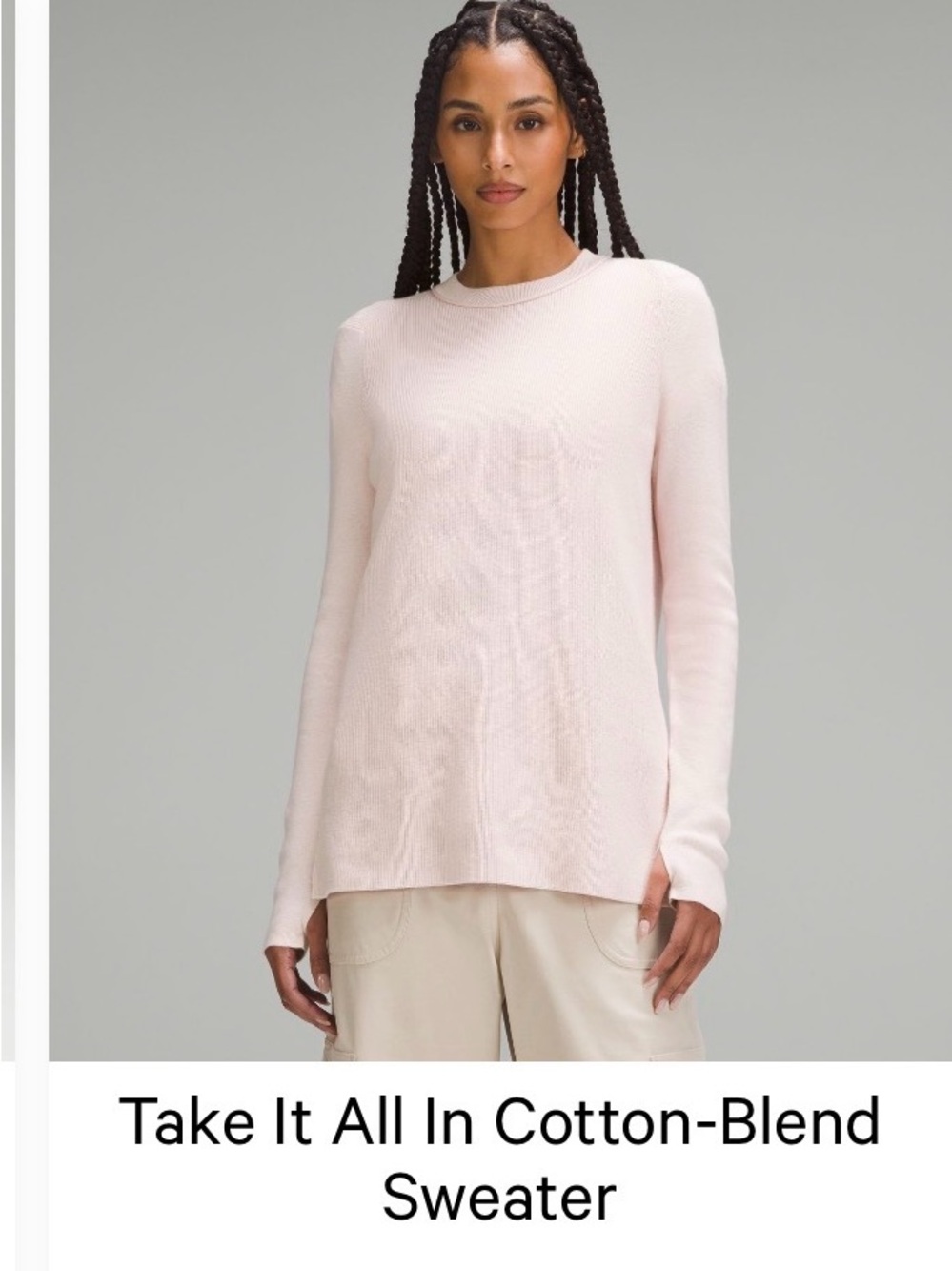 lululemon athletica Strawberry Pink Blend Sweatshirt